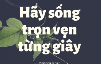Sống trọn vẹn từng ngày